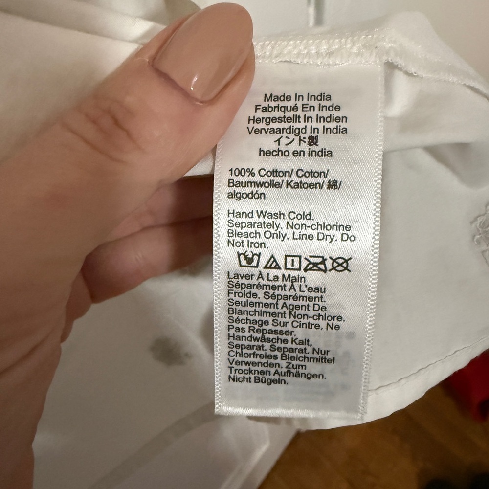 J. Crew White Shirt with Colorful Embellishments - Picture 5 of 5